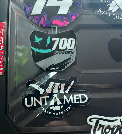 Untamed Die Cut Sticker 3"x1.8"