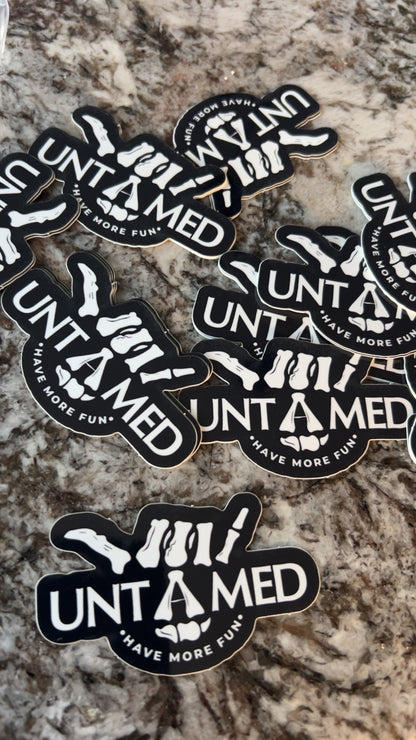 Untamed Die Cut Sticker 3"x1.8"
